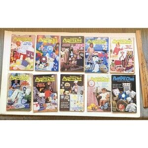 Vintage 1986/1987 Issues Annie's Pattern Club Magazines Set of 10